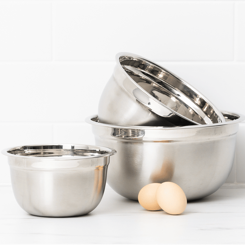 Mixwell Stainless Steel German Mixing Bowl Set 3pc Kitchen Warehouse™